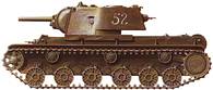 World War 2 Tanks - Russian KV-1