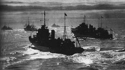 Destroyers of the Royal Navy on patrol in the mediterranean in late 1942.