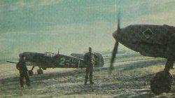 German fighter aircraft sit idle in late 1939, during a period known as the 'Phoney war'.